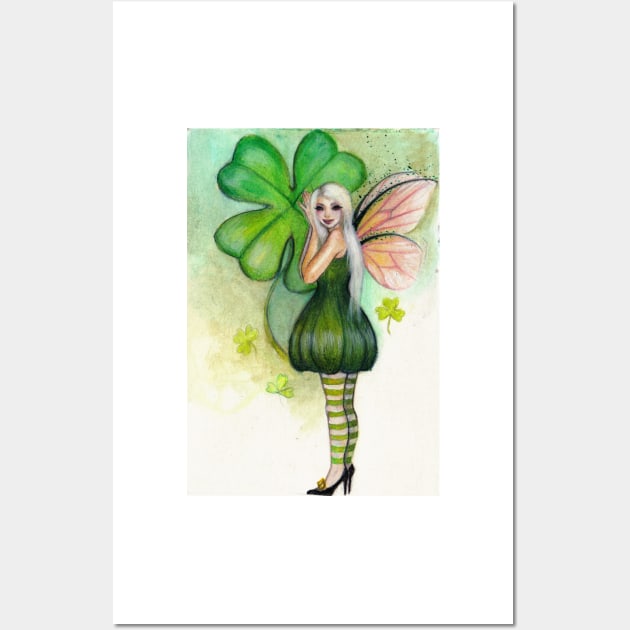 St Patricks Day Green Faerie Wall Art by KimTurner